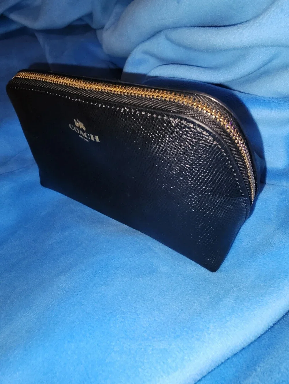 Coach black leather